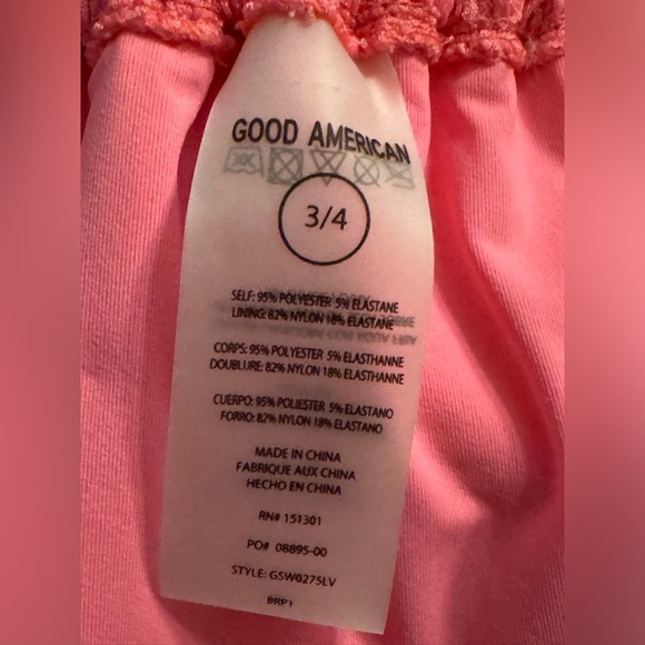 Good American L/XL Size 3/4 Pink is Better Always Fits Bikini Bottom NWT - Picture 5 of 10